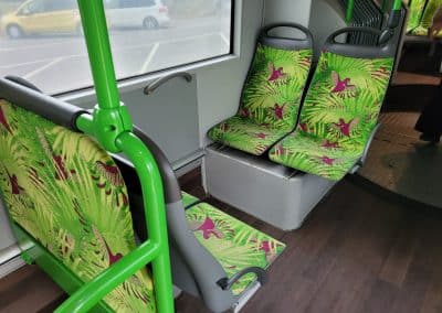 Tropical Islands autobusové sedačky
